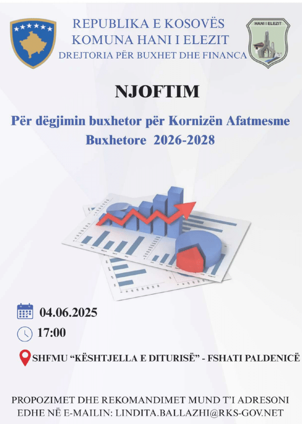 Paldenicë-Dëgjimi i parë buxhetor rreth Kornizës Afatmesme Buxhetore 2026-2028.