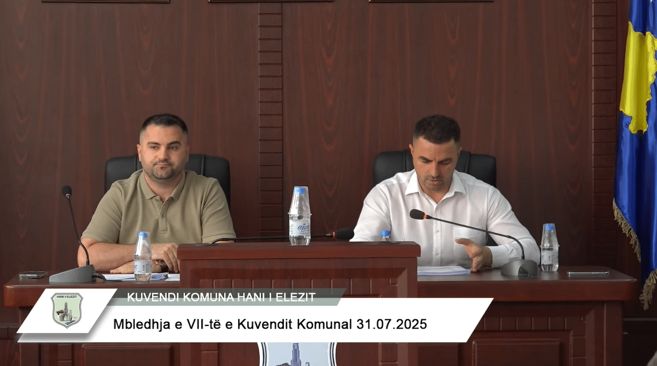Kuvendi i Komunës së Hanit të Elezit mban mbledhjen e shtatë -VII- të rregullt për vitin 2025