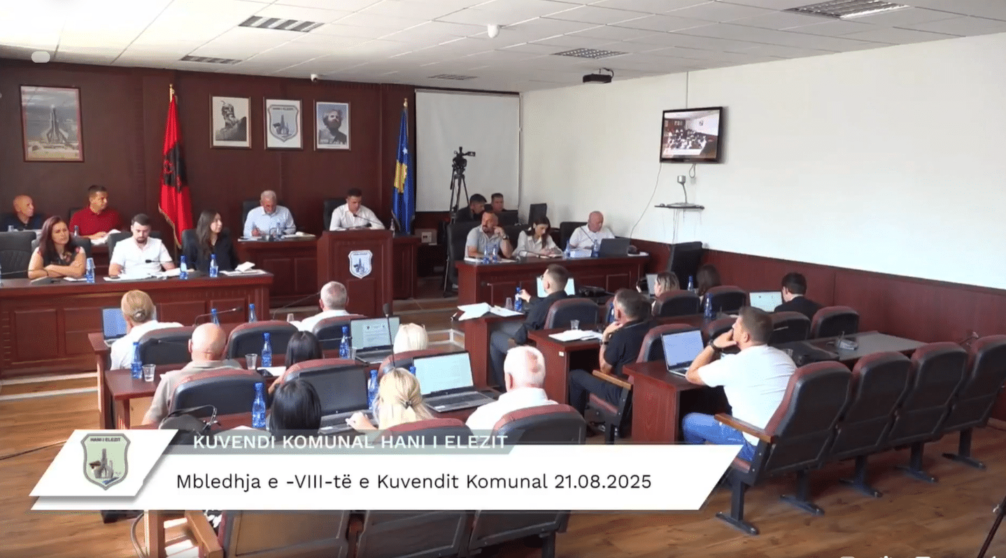 Kuvendi i Komunës së Hanit të Elezit mban mbledhjen e tetë -VIII- të rregullt për vitin 2025