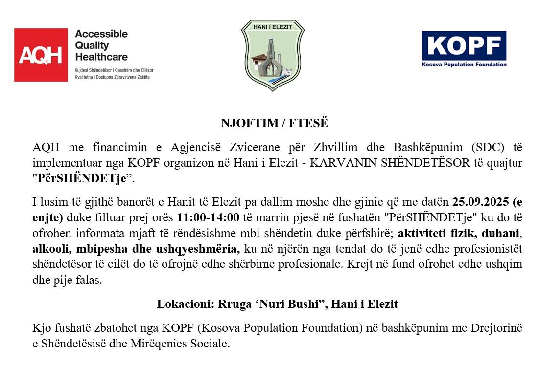 “PërSHËNDETje”