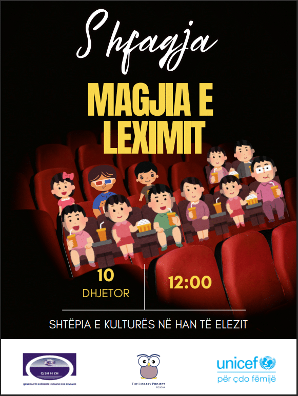Shfaqje Teatrale për Fëmijë, Prindër/Kujdestarë ligjor, Gjyshër, Edukatorë: “Magjia e Leximit”